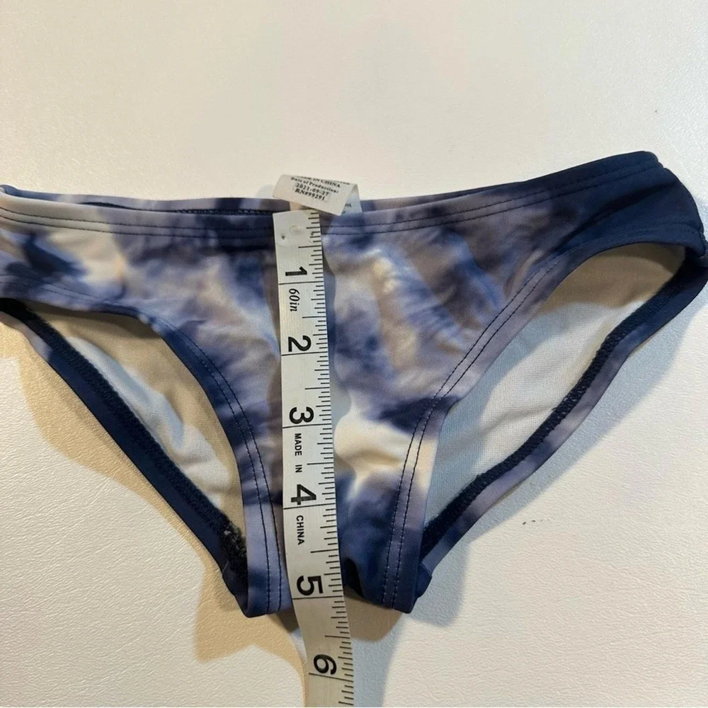 NWOT Kanu Surf‎ Girls Size 4T Blue Tie Dye Criss Cross Strap Tankini UPF 50